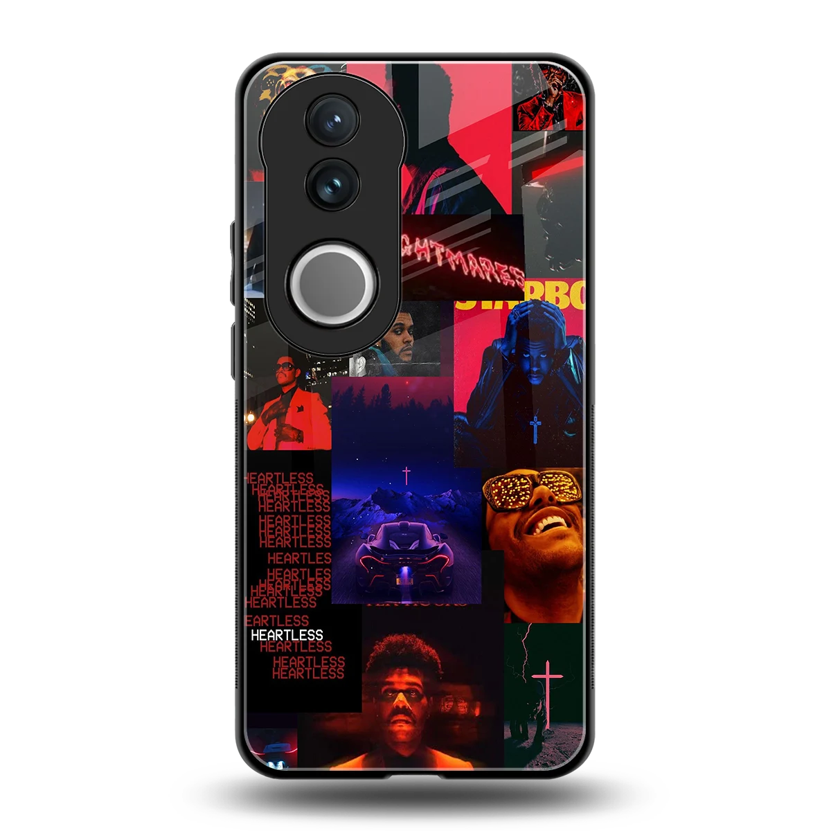 Heartless Vibes back phone cover | glass case for vivo v50