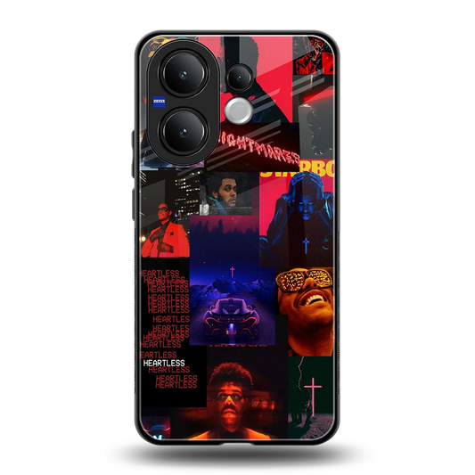 Heartless Vibes back phone cover | glass case for vivo v60