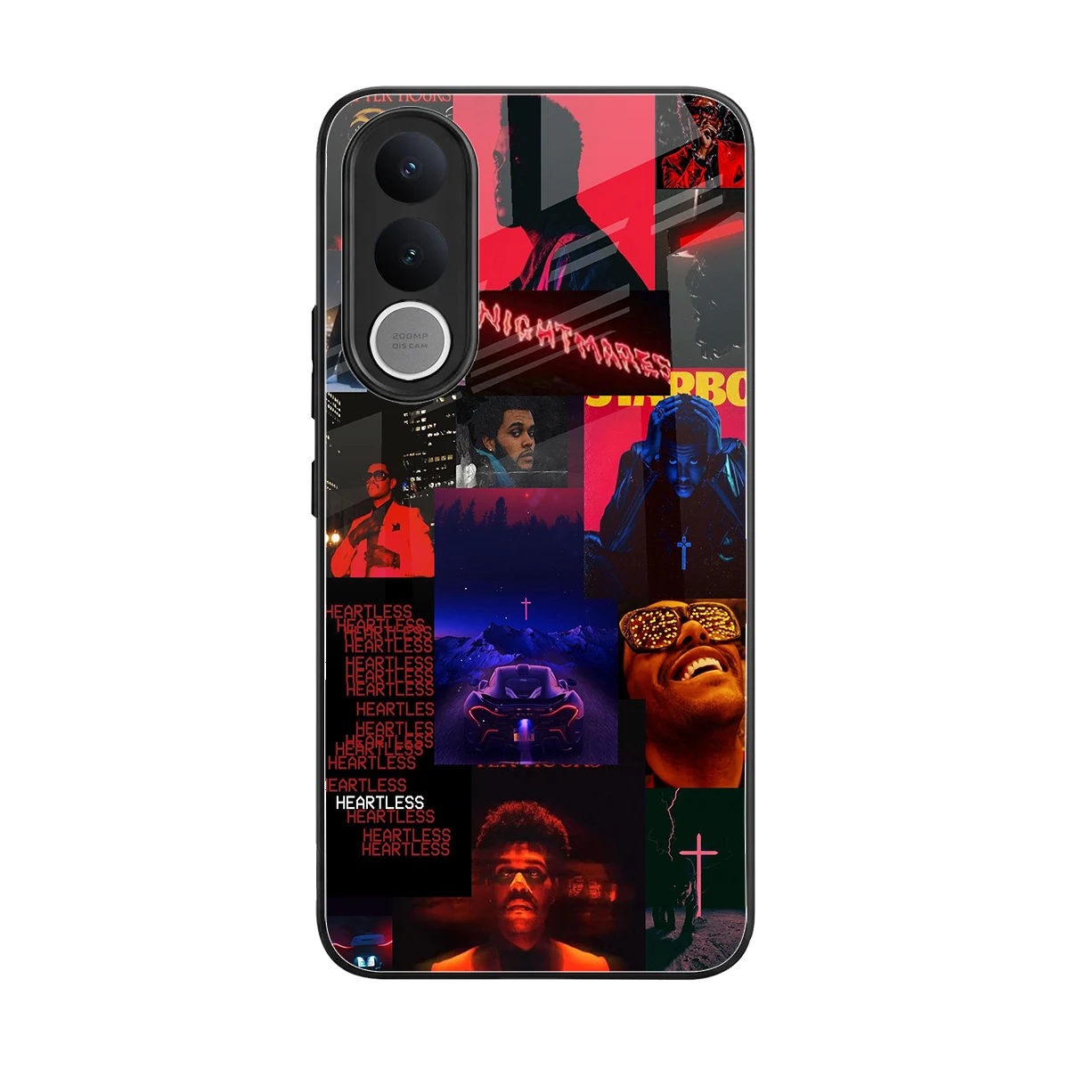 Heartless Vibes back phone cover | glass case for vivo v70 fe