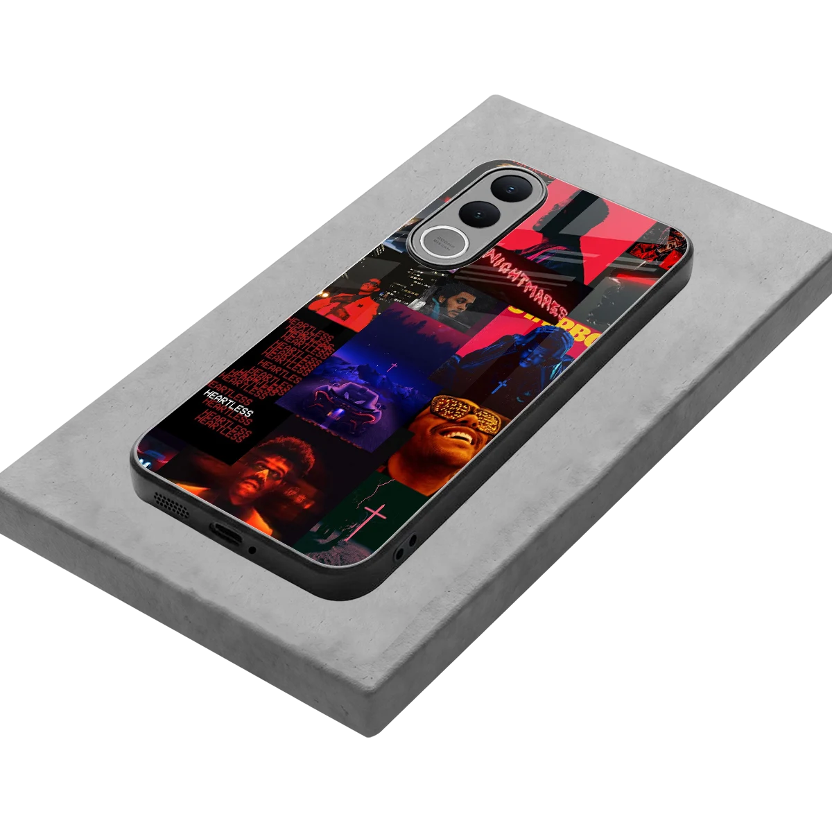 Heartless Vibes stylish phone case for vivo v70 fe | glossy glass and slim fit