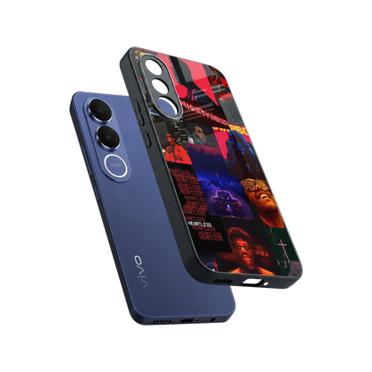 Heartless Vibes sleek vivo v70 fe cover with tempered glass back and TPU edges