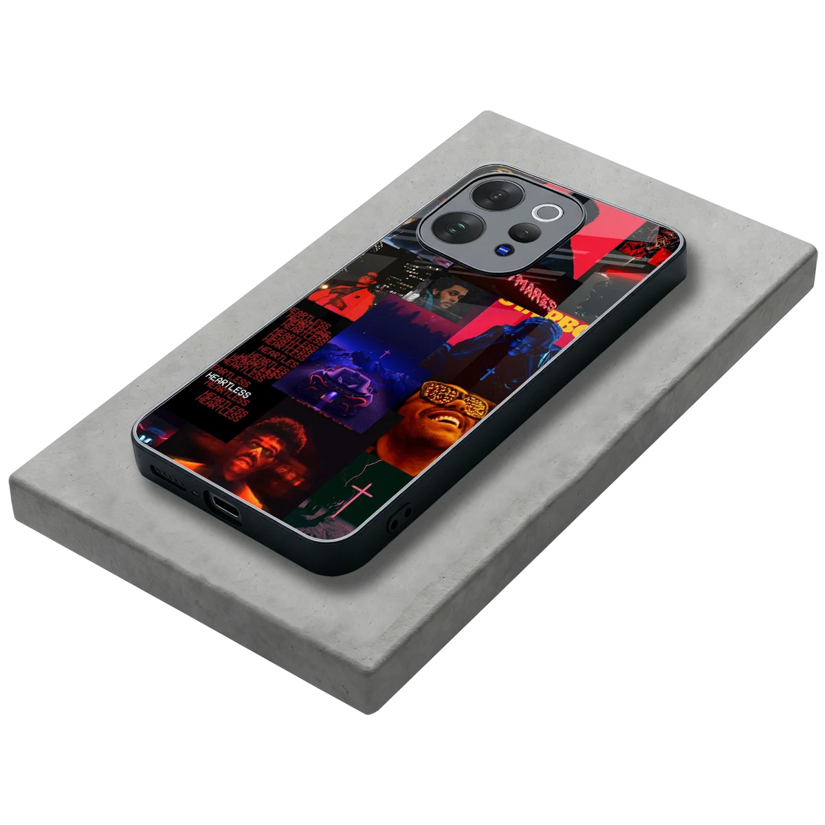 Heartless Vibes stylish phone case for vivo v70 | glossy glass and slim fit
