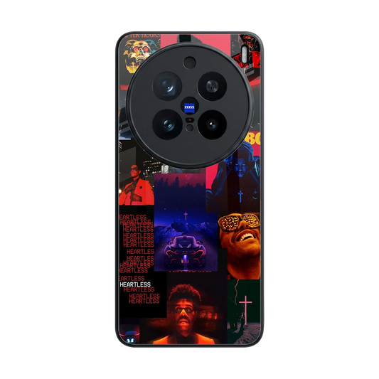 Heartless Vibes back phone cover | glass case for vivo x200 pro