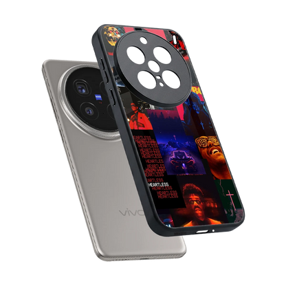 Heartless Vibes sleek vivo x200 pro cover with tempered glass back and TPU edges