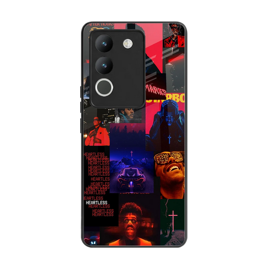 Heartless Vibes back phone cover | glass case for vivo y200 5g
