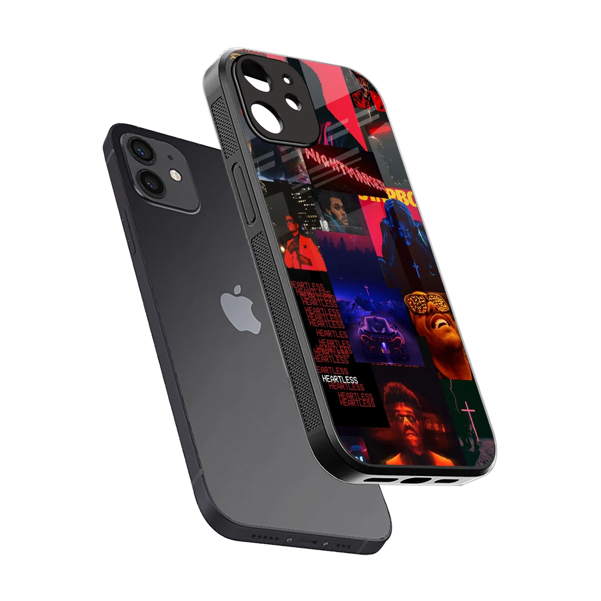 Heartless Vibes sleek iphone 12 cover with tempered glass back and TPU edges