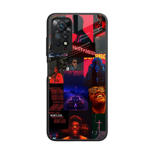 Heartless Vibes back phone cover | glass case for redmi note 11 pro