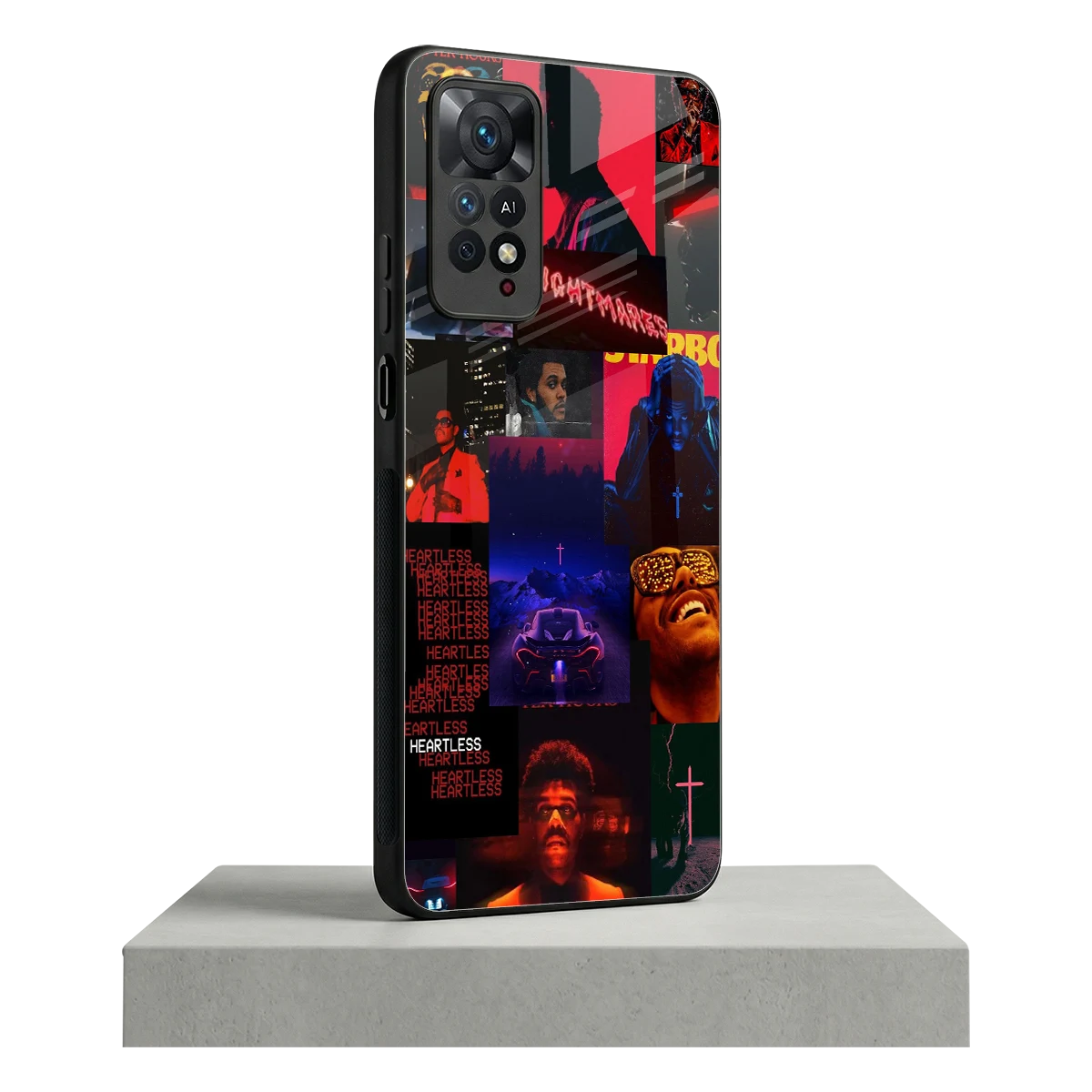 Heartless Vibes redmi note 11 pro mobile cover | shockproof glass phone case