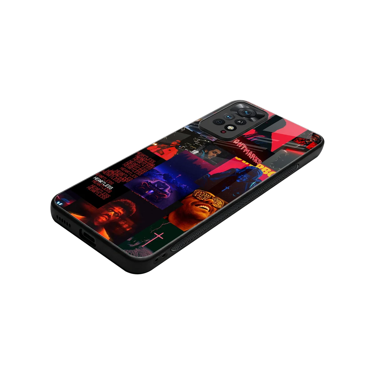Heartless Vibes stylish phone case for redmi note 11 pro | glossy glass and slim fit