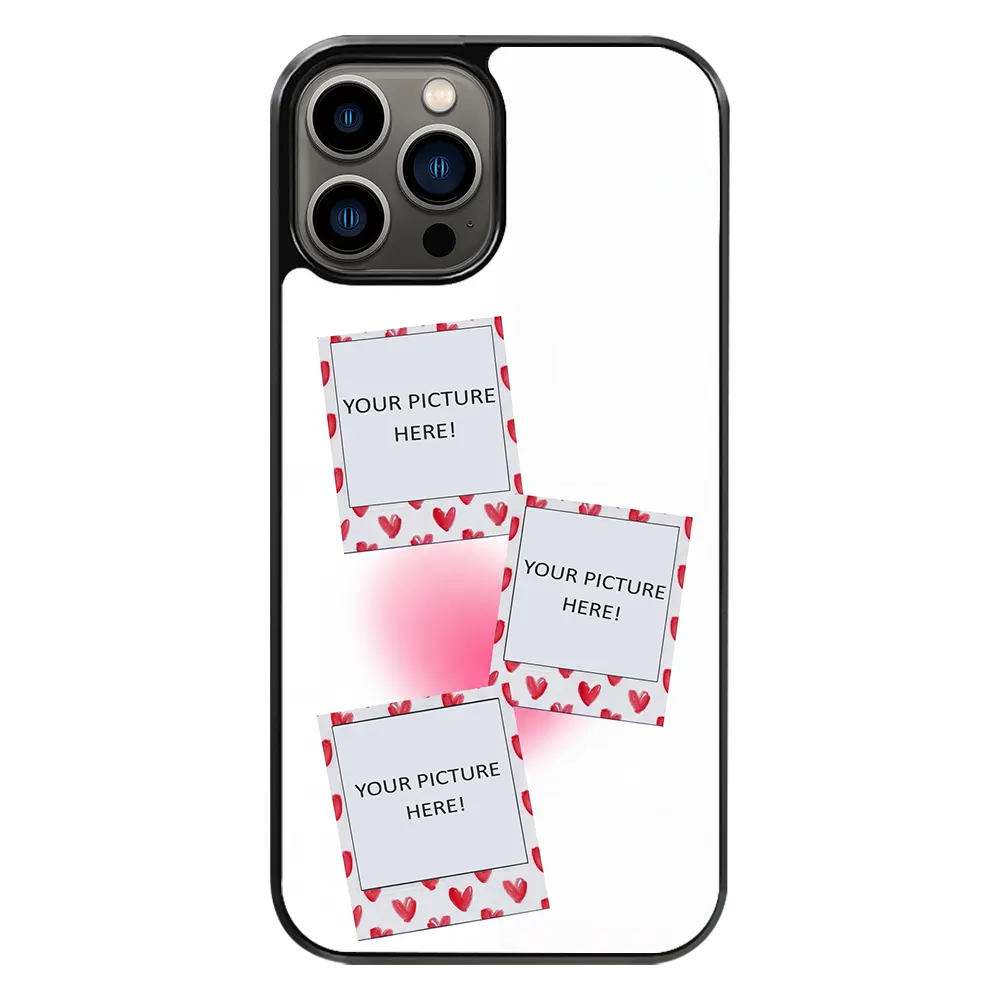 Polaroid Personalised Glass Phone Case