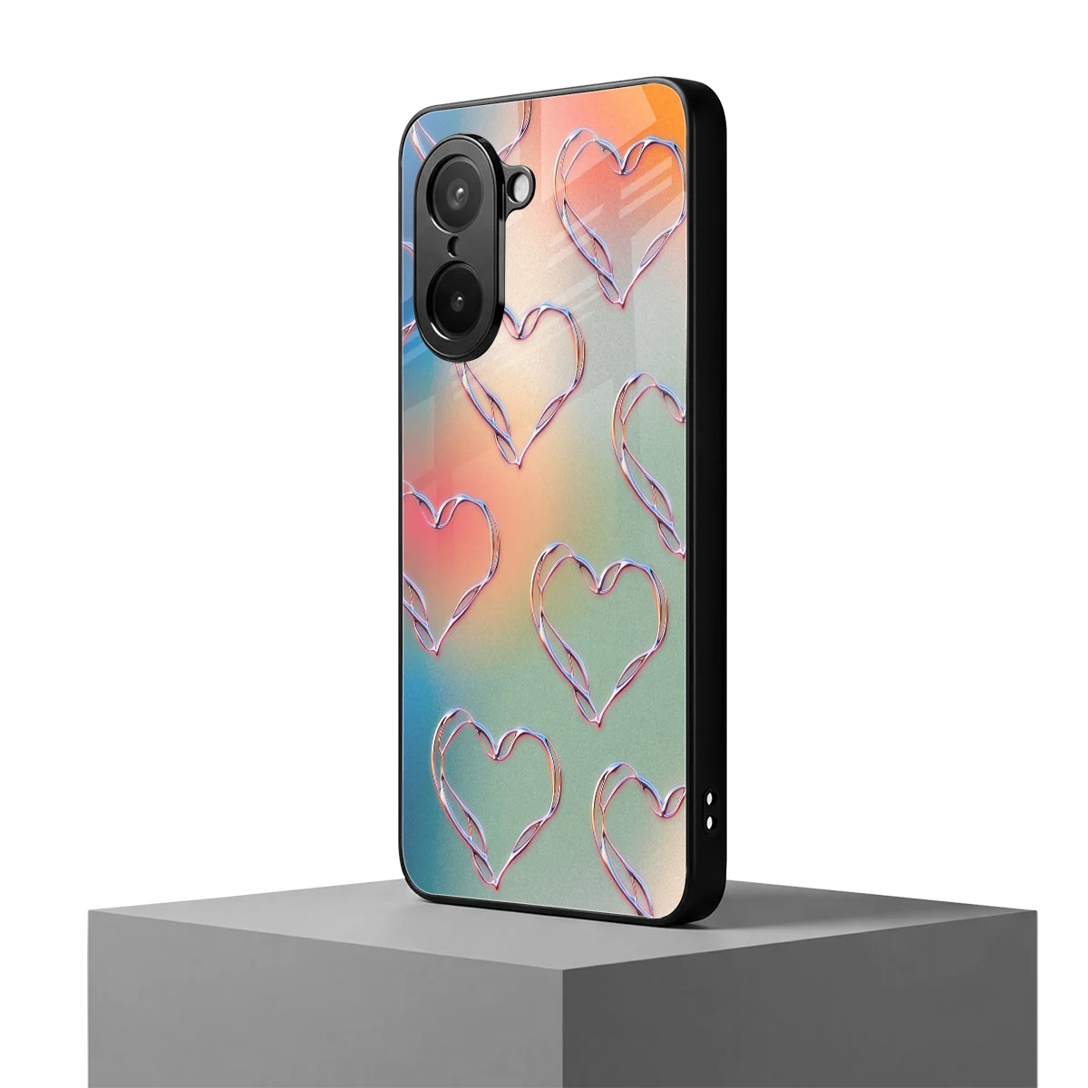 Hearts Euphoria oneplus nord ce5 5g mobile cover | shockproof glass phone case