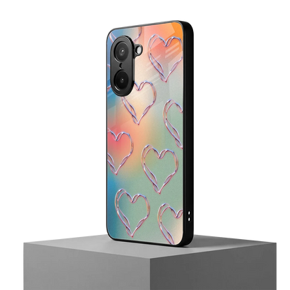Hearts Euphoria oneplus nord ce5 5g mobile cover | shockproof glass phone case