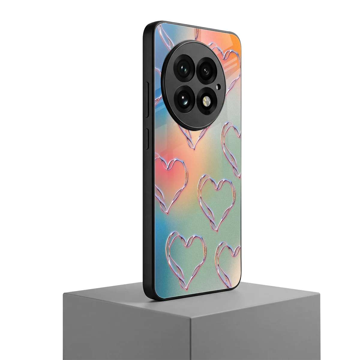 Hearts Euphoria oneplus 13 mobile cover | shockproof glass phone case