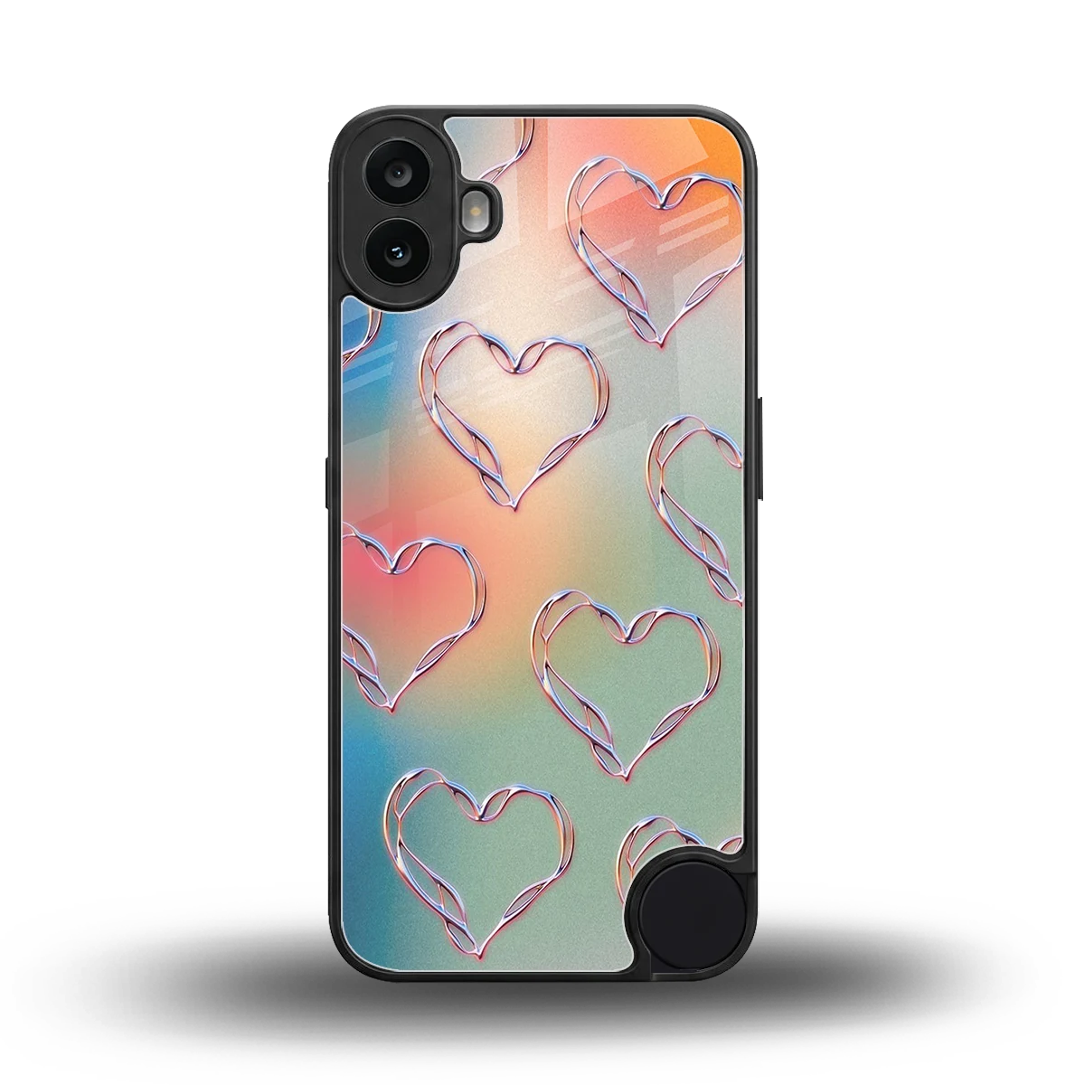 Hearts Euphoria back phone cover | glass case for cmf nothing phone 1