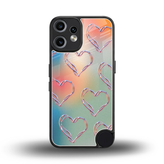 Hearts Euphoria back phone cover | glass case for cmf nothing phone 2 pro