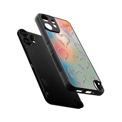 Hearts Euphoria sleek cmf nothing phone 2 pro cover with tempered glass back and TPU edges