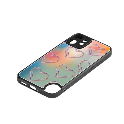 Hearts Euphoria stylish phone case for cmf nothing phone 2 pro | glossy glass and slim fit