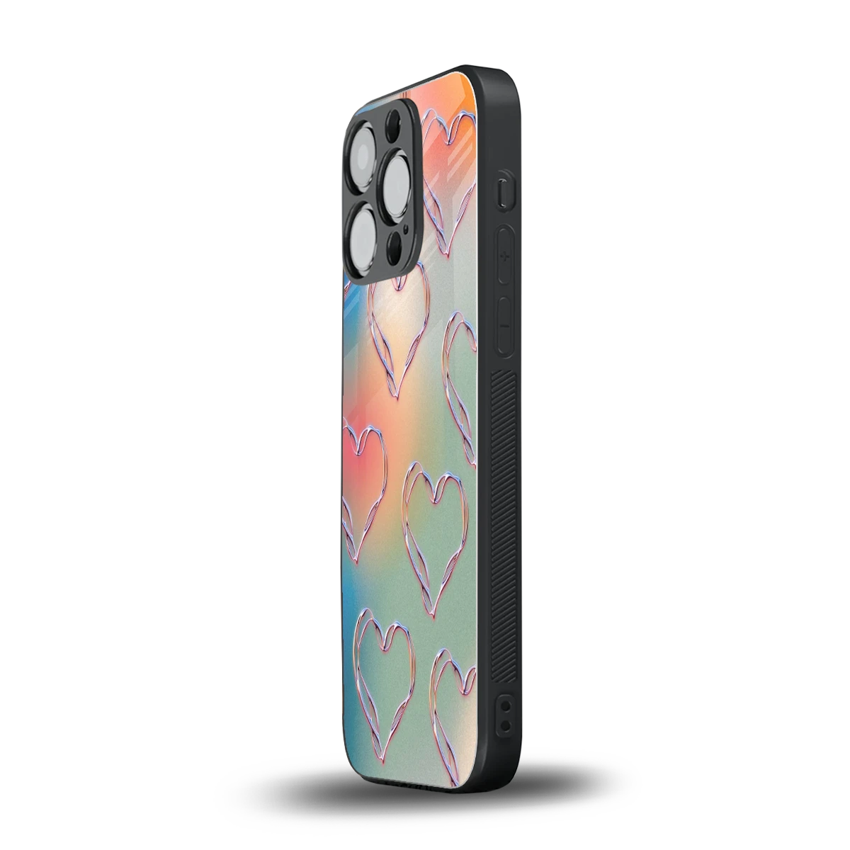 Hearts Euphoria iphone 15 pro mobile cover | shockproof glass phone case