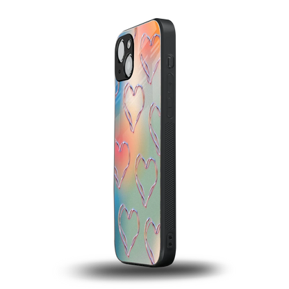 Hearts Euphoria iphone 15 mobile cover | shockproof glass phone case