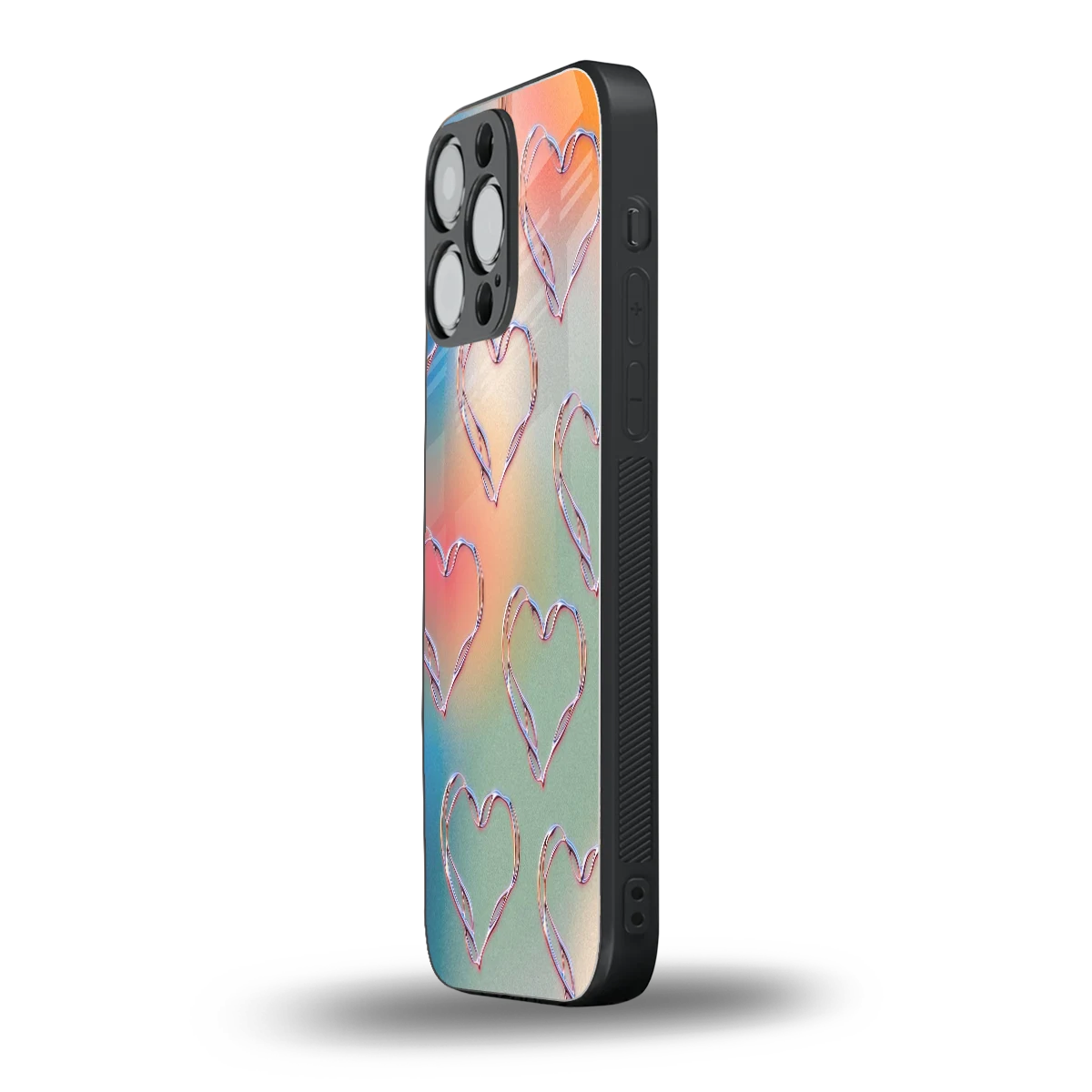Hearts Euphoria iphone 16 pro max mobile cover | shockproof glass phone case