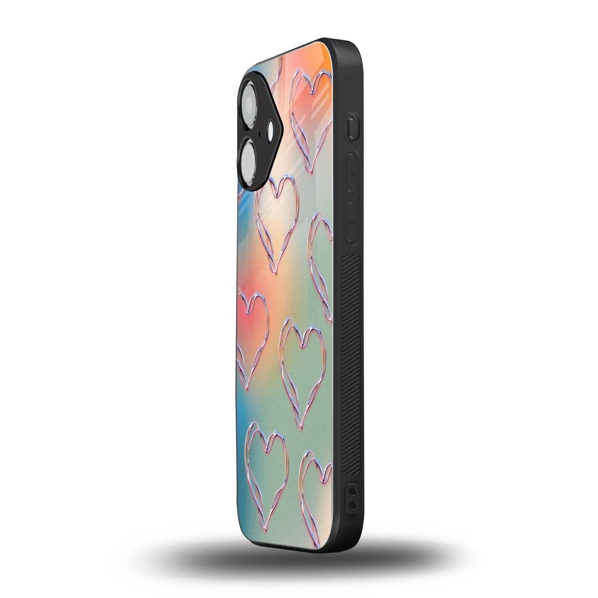 Hearts Euphoria iPhone 16 mobile cover | shockproof glass phone case