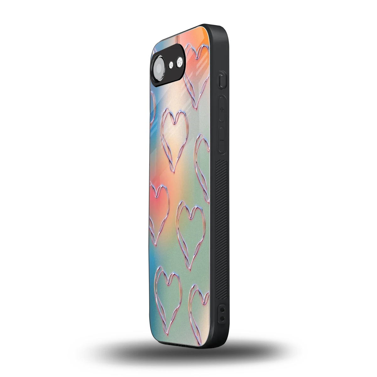 Hearts Euphoria iphone 16e mobile cover | shockproof glass phone case