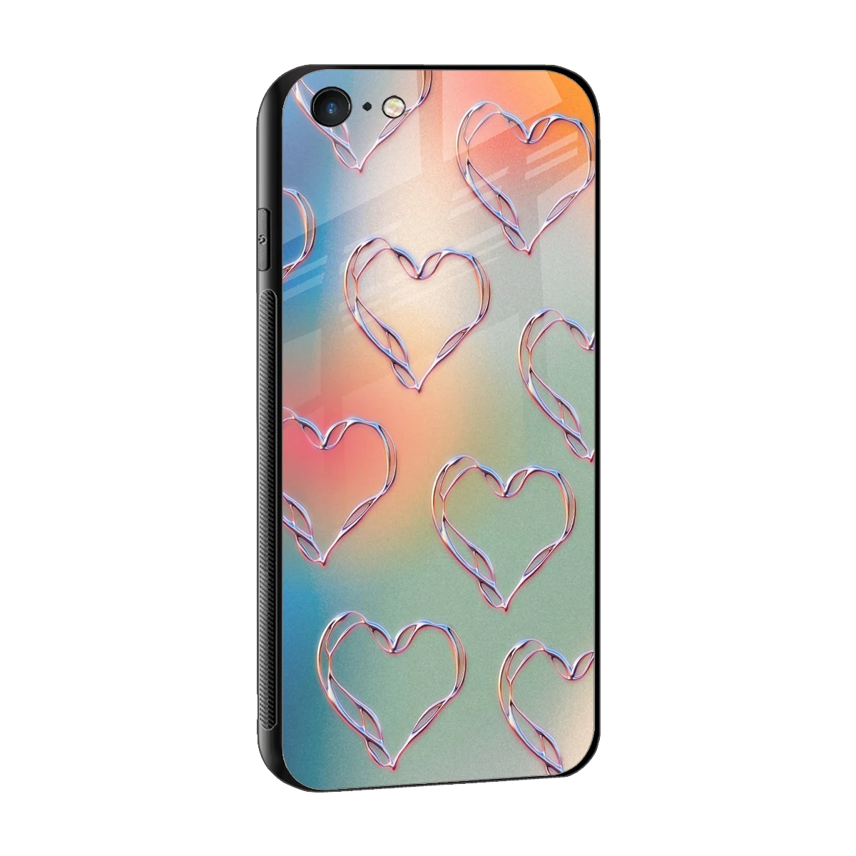 Hearts Euphoria sleek iphone 6 cover with tempered glass back and TPU edges