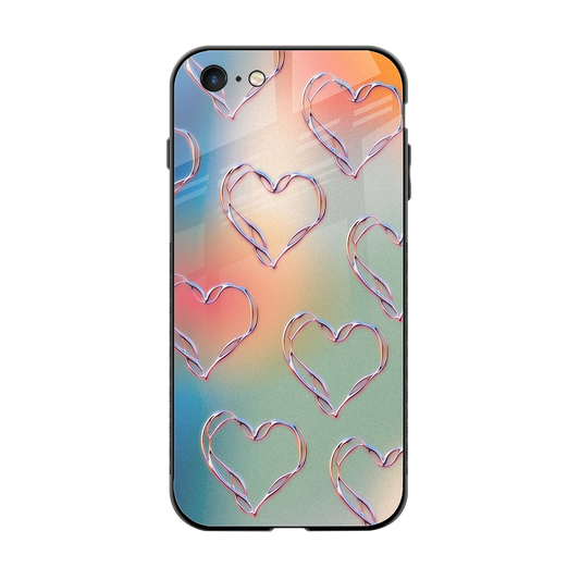Hearts Euphoria back phone cover | glass case for iphone 6s plus