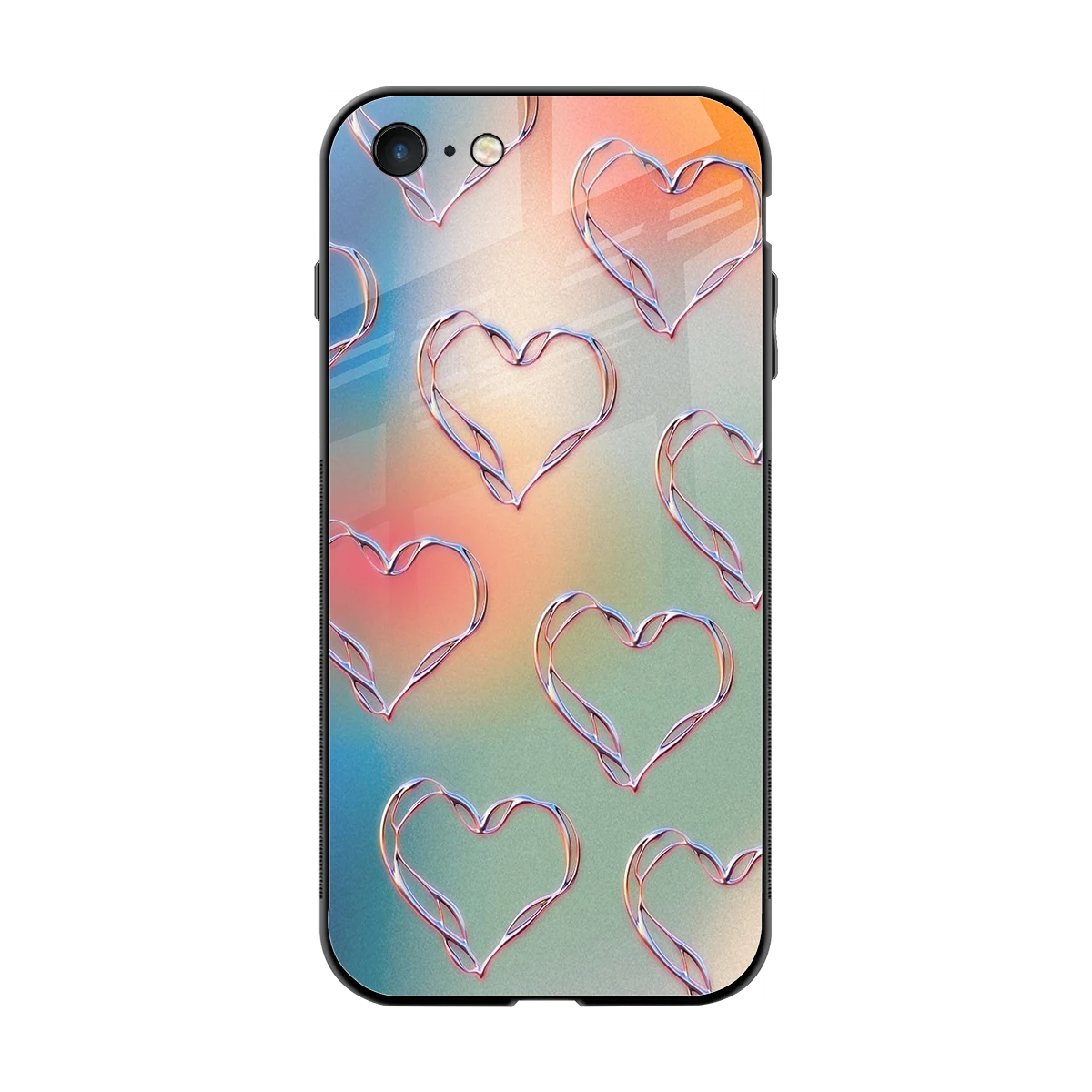 Hearts Euphoria back phone cover | glass case for iphone 7