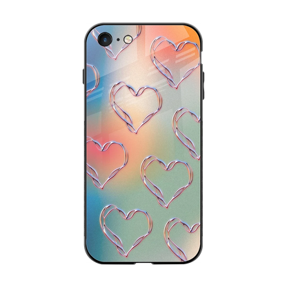 Hearts Euphoria back phone cover | glass case for iphone 7
