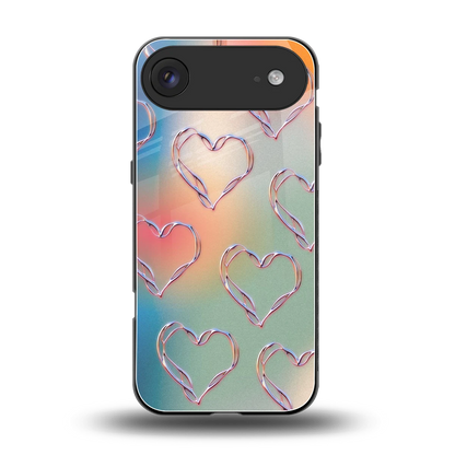 Hearts Euphoria back phone cover | glass case for iphone air