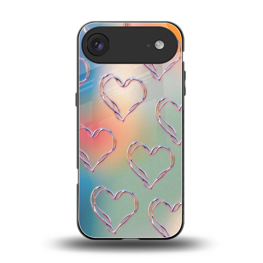 Hearts Euphoria back phone cover | glass case for iphone air