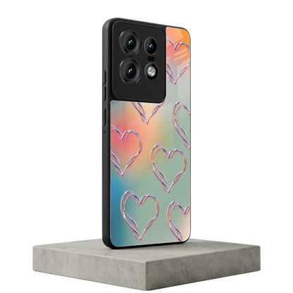 Hearts Euphoria motorola edge 50 pro mobile cover | shockproof glass phone case