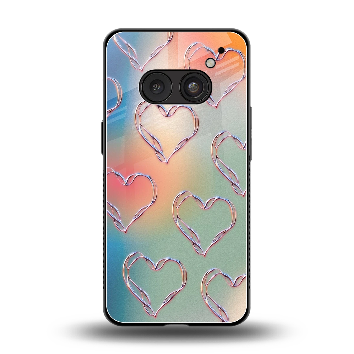 Hearts Euphoria back phone cover | glass case for nothing phone 2a plus