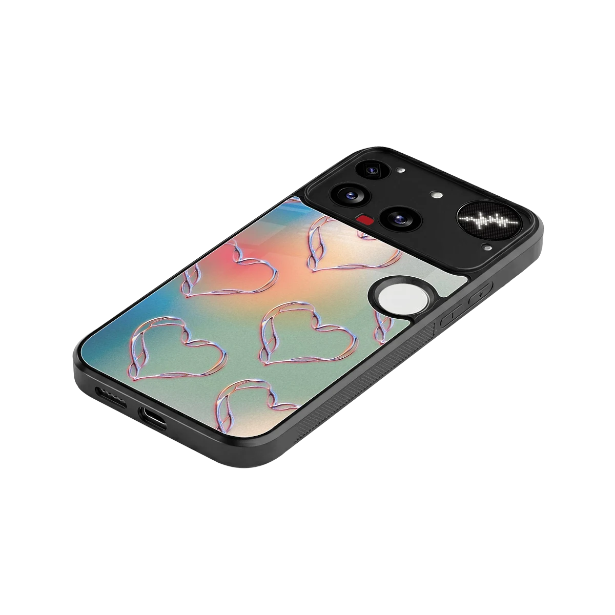 Hearts Euphoria stylish phone case for nothing phone 3 | glossy glass and slim fit