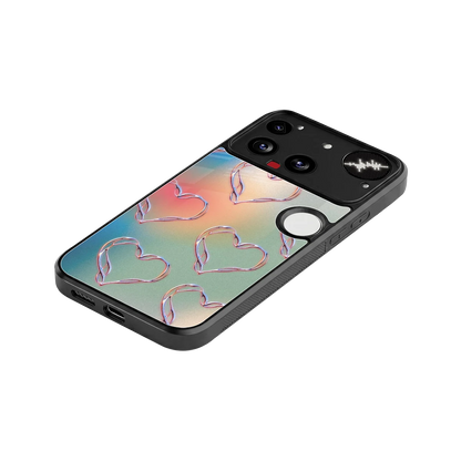 Hearts Euphoria stylish phone case for nothing phone 3 | glossy glass and slim fit