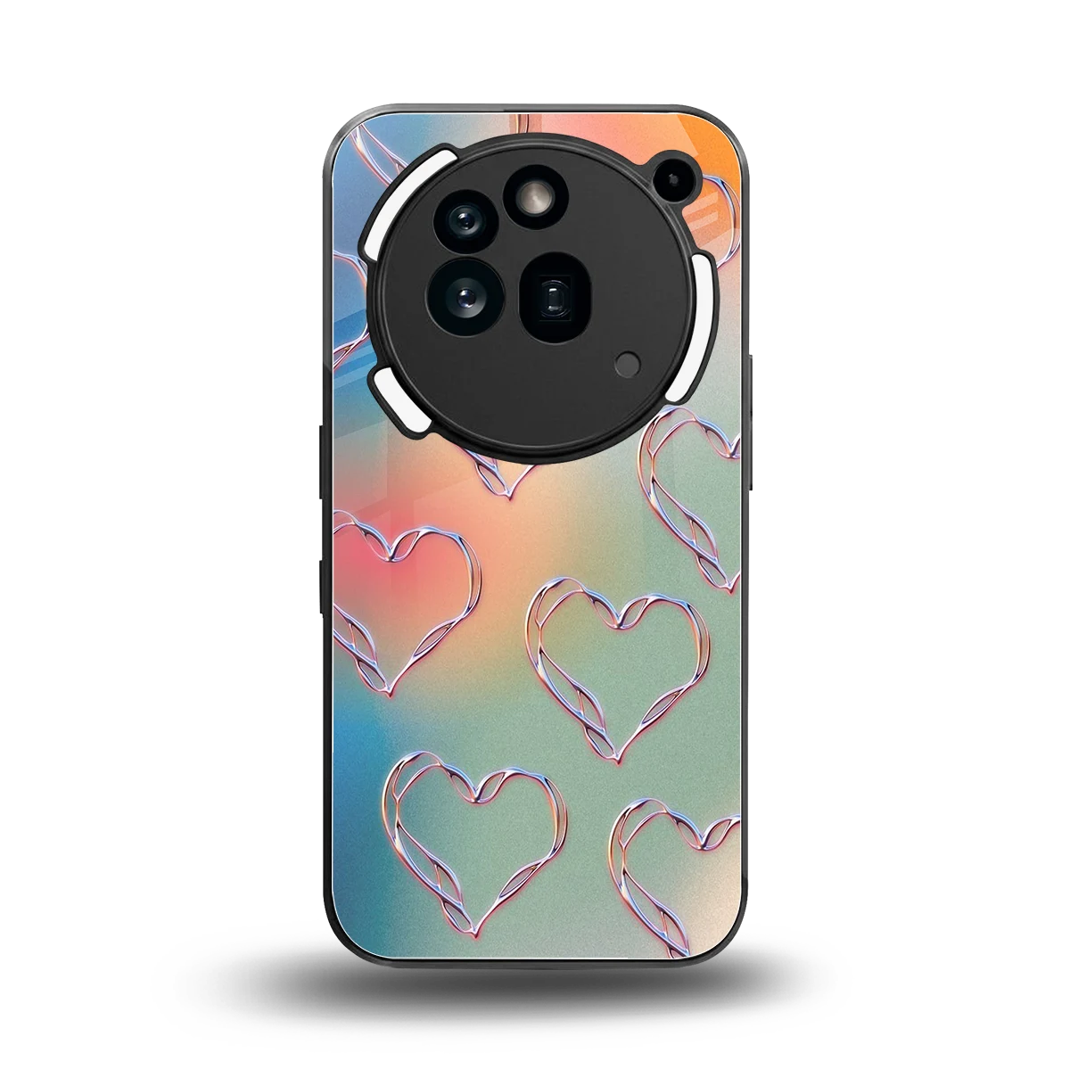 Hearts Euphoria back phone cover | glass case for nothing phone 3a pro
