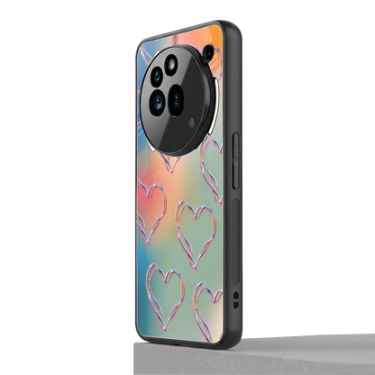 Hearts Euphoria nothing phone 3a pro mobile cover | shockproof glass phone case