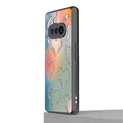 Hearts Euphoria nothing phone 3a mobile cover | shockproof glass phone case