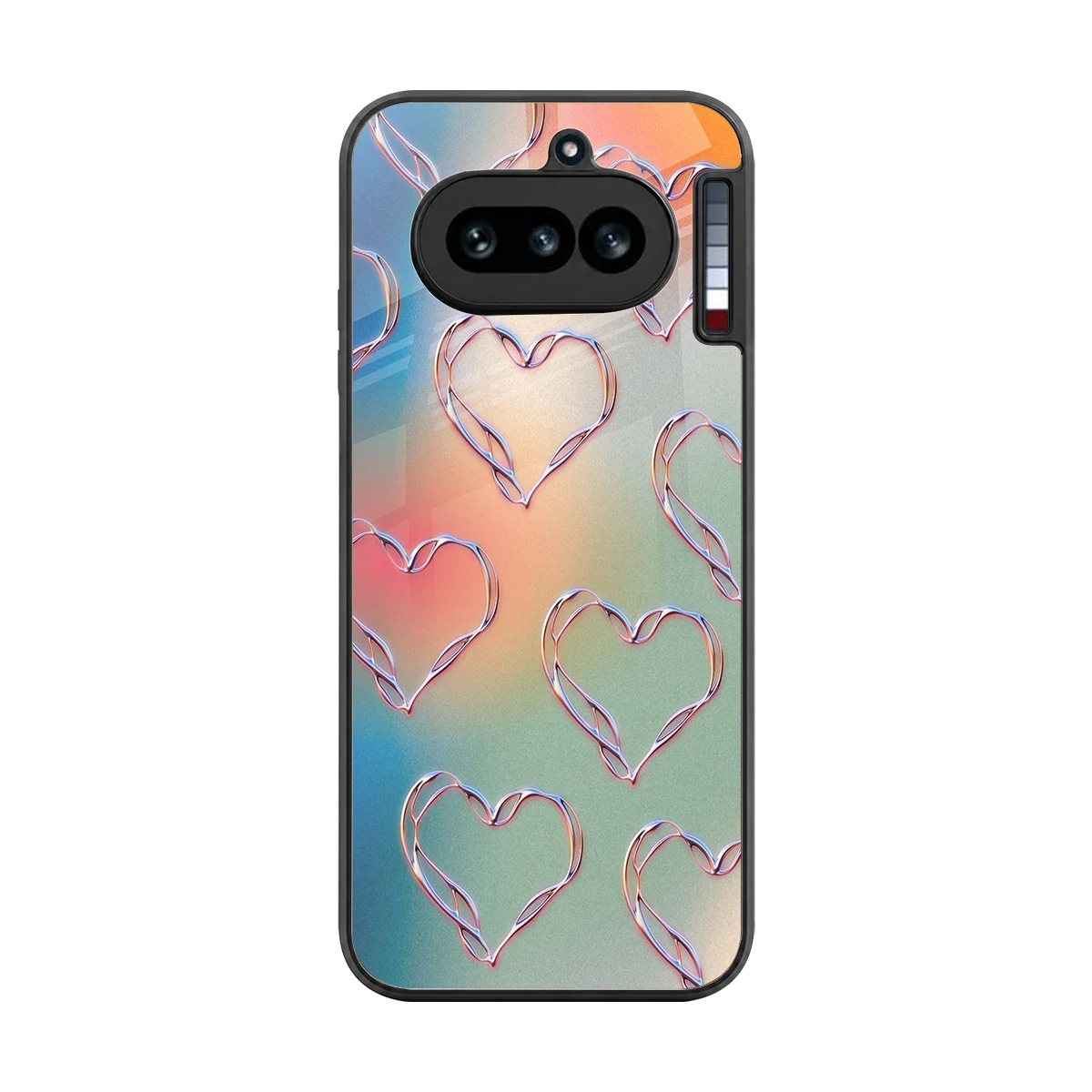 Hearts Euphoria back phone cover | glass case for nothing phone 4a