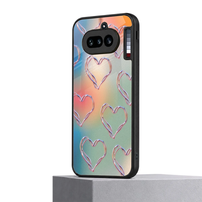 Hearts Euphoria nothing phone 4a mobile cover | shockproof glass phone case