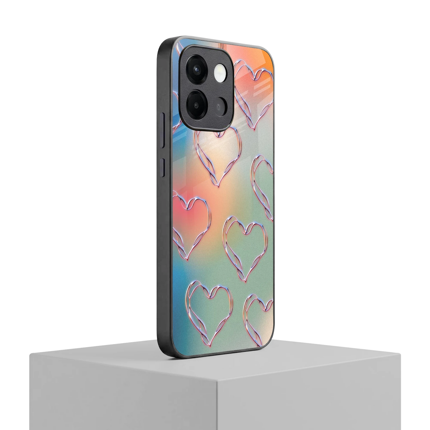 Hearts Euphoria oneplus 13s mobile cover | shockproof glass phone case