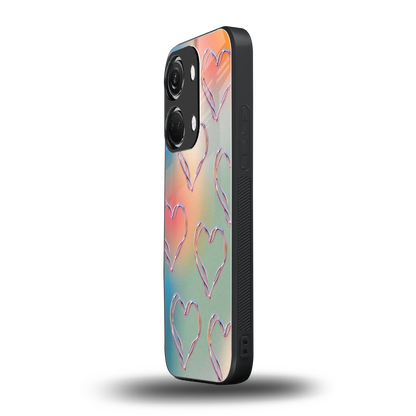 Hearts Euphoria oneplus nord 3 mobile cover | shockproof glass phone case