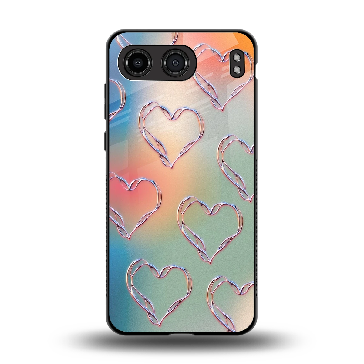 Hearts Euphoria back phone cover | glass case for oneplus nord 4