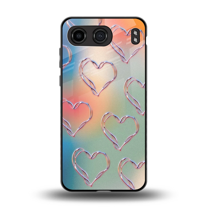 Hearts Euphoria back phone cover | glass case for oneplus nord 4