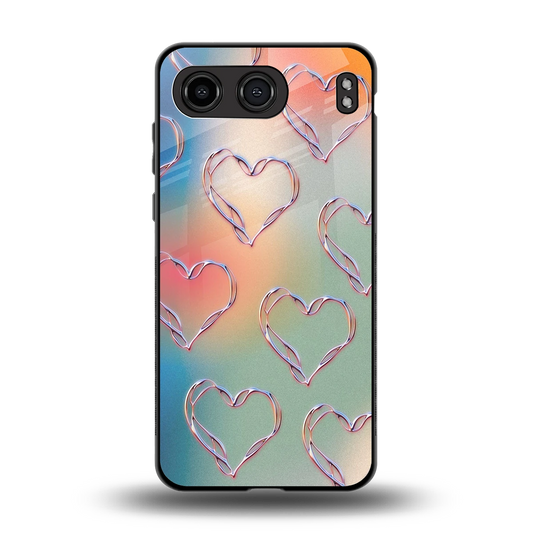 Hearts Euphoria back phone cover | glass case for oneplus nord 4