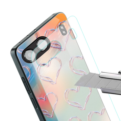 Hearts Euphoria stylish phone case for oneplus nord 4 | glossy glass and slim fit