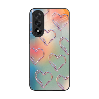 Hearts Euphoria back phone cover | glass case for oneplus nord 5