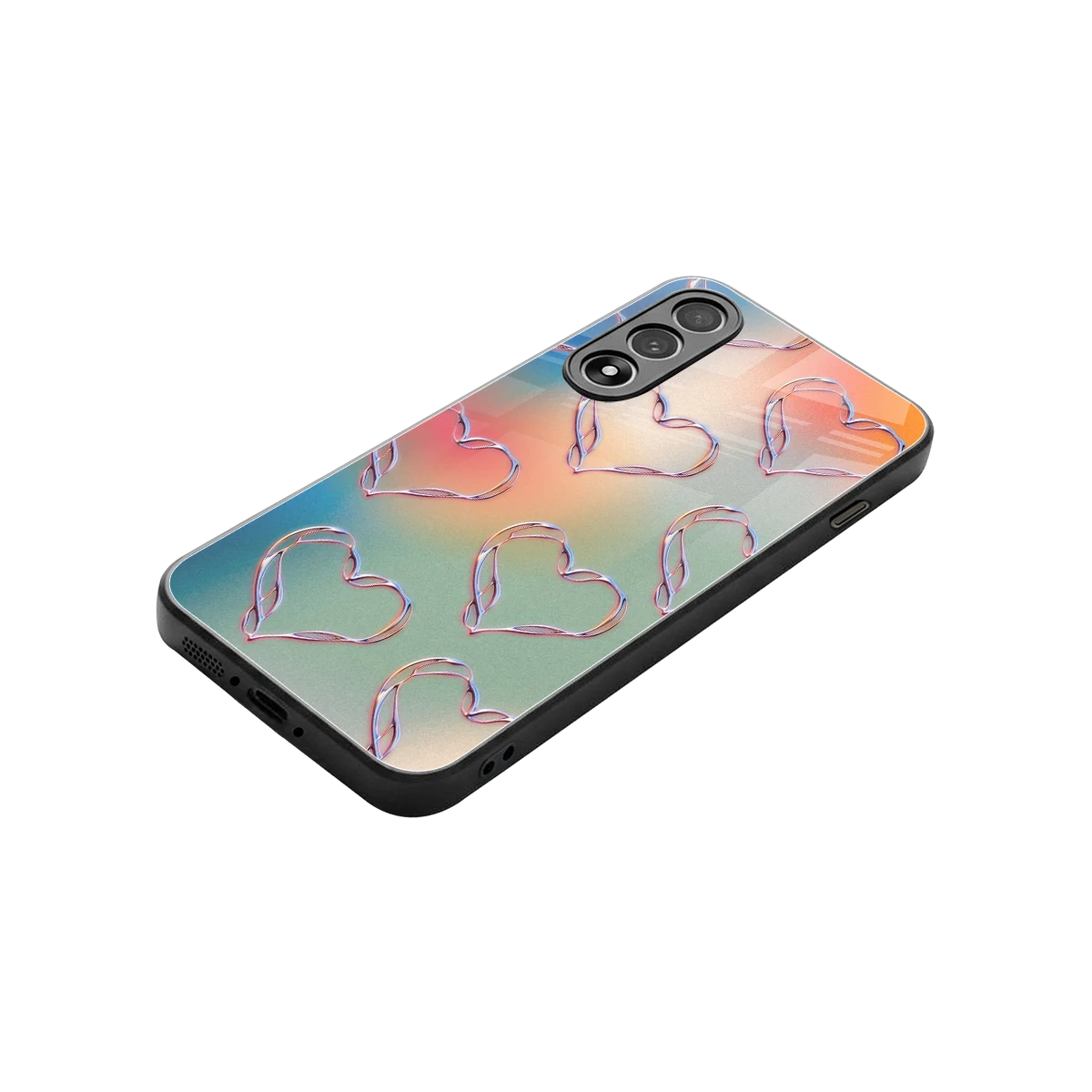 Hearts Euphoria stylish phone case for oneplus nord 5 | glossy glass and slim fit