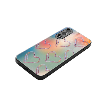 Hearts Euphoria stylish phone case for oneplus nord 5 | glossy glass and slim fit